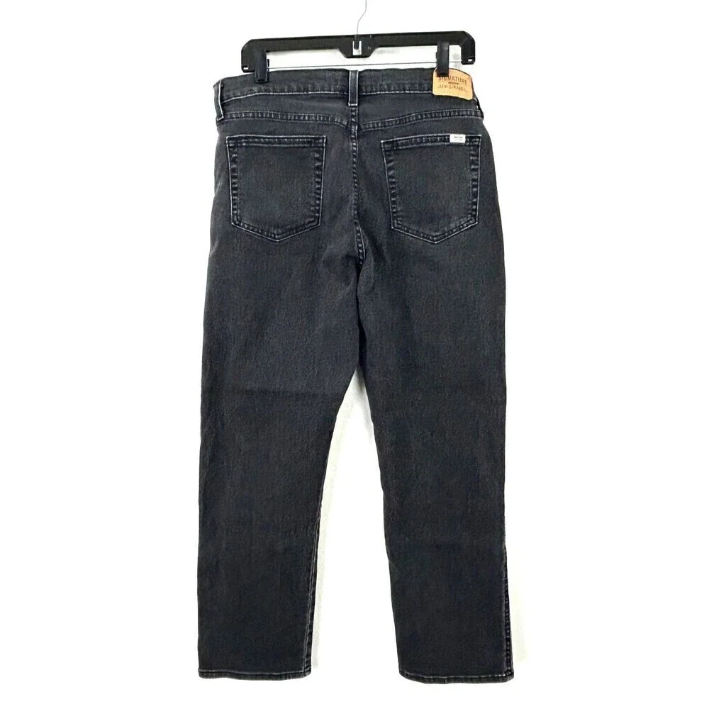 Levi Strauss Signature Gold Women Black Heritage High Rise Jean Sz 12 1065H1 - Picture 6 of 11